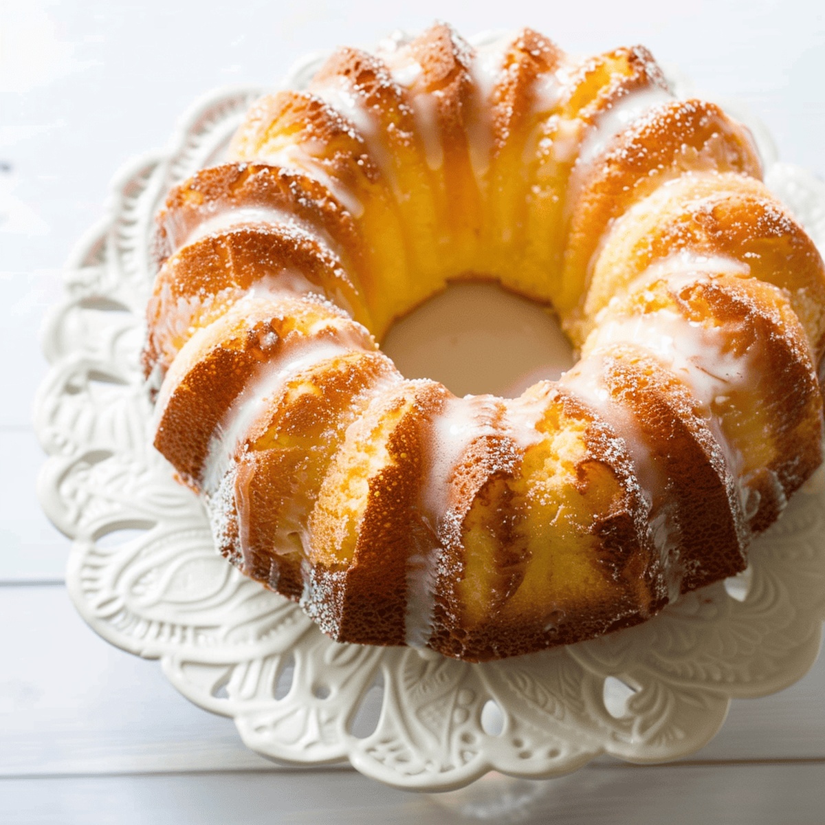 Silky French Cruller Bundt Cake Recipe