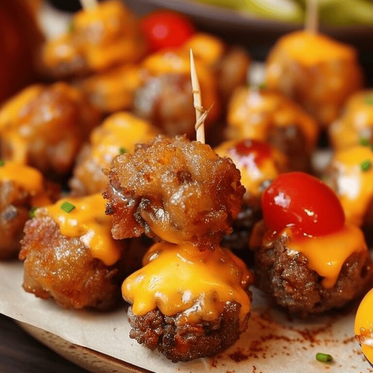 Crispy Tater Tot Mini Cheeseburger Bites Recipe