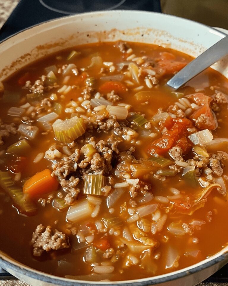 Cabbage Beef Delight Soup Recipe