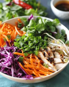 Bold Asian Chicken Salad With Tangy Ginger Dressing Recipe