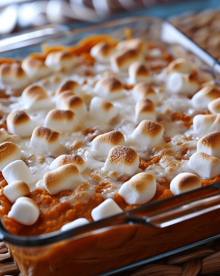 Heavenly Sweet Potato Delight With Toasted Marshmallow Topping Recipe