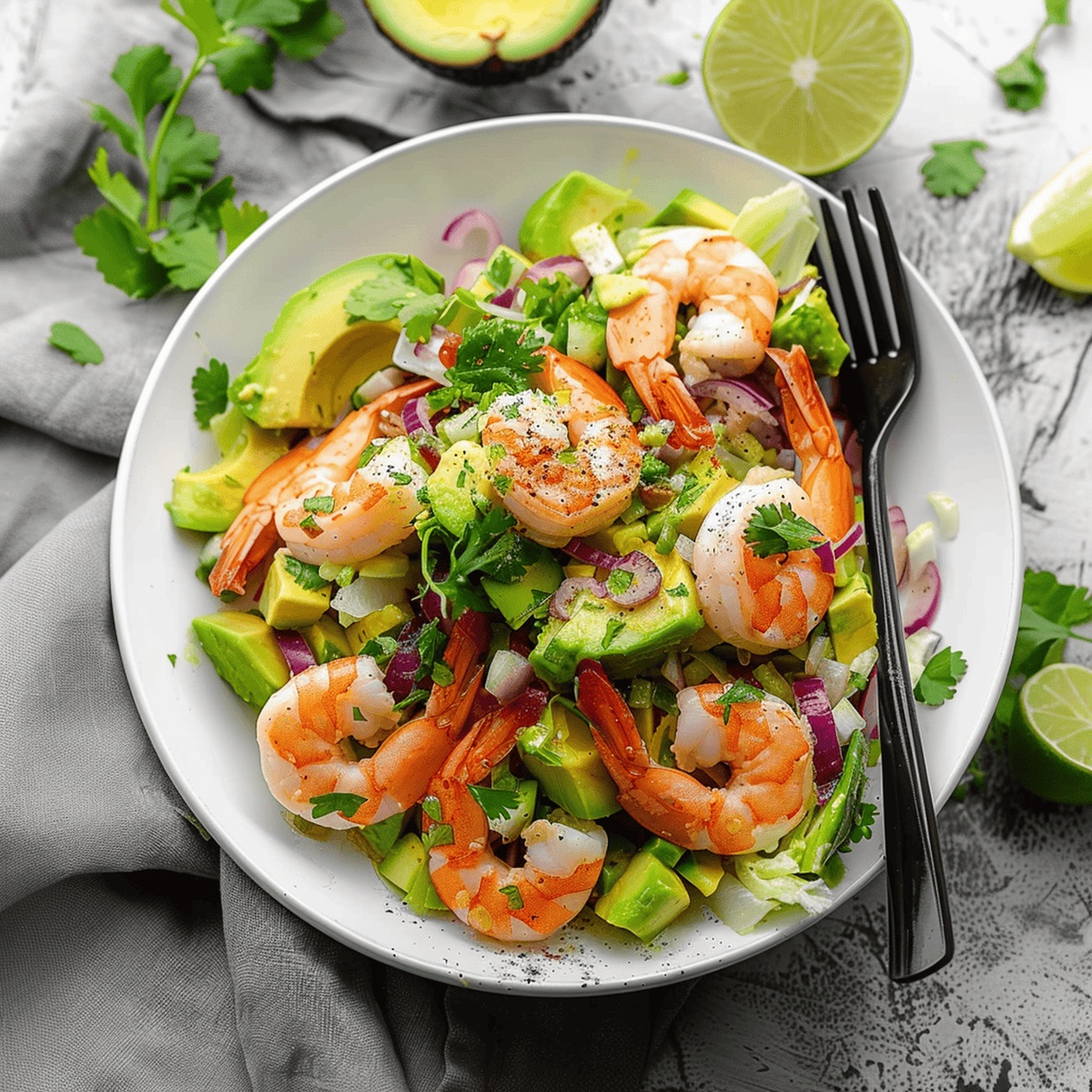 Vibrant Shrimp Avocado Salad Recipe