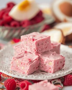 Raspberry Coconut Fudge Recipe