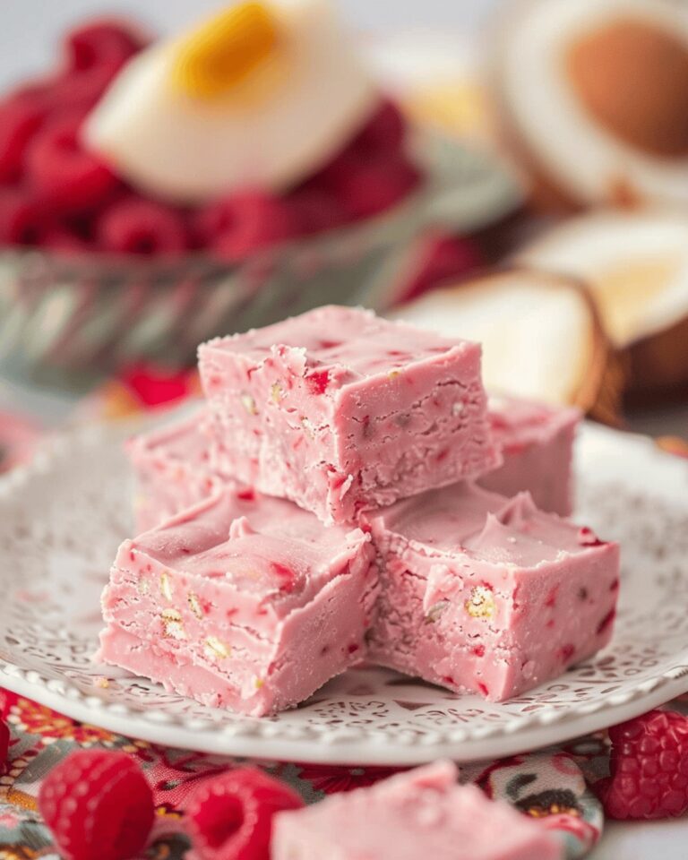 Raspberry Coconut Fudge Recipe