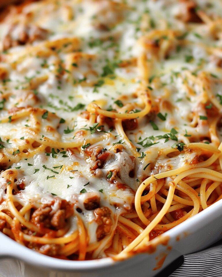 Velvety Baked Cream Cheese Spaghetti Recipe
