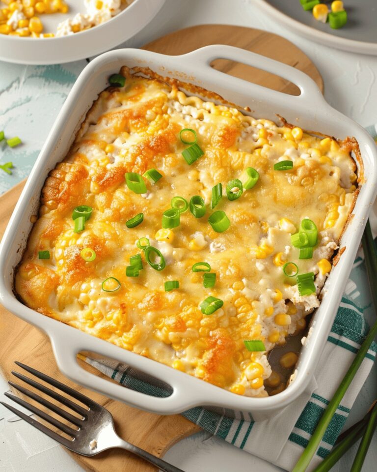 Golden Cheesy Corn Bake Recipe