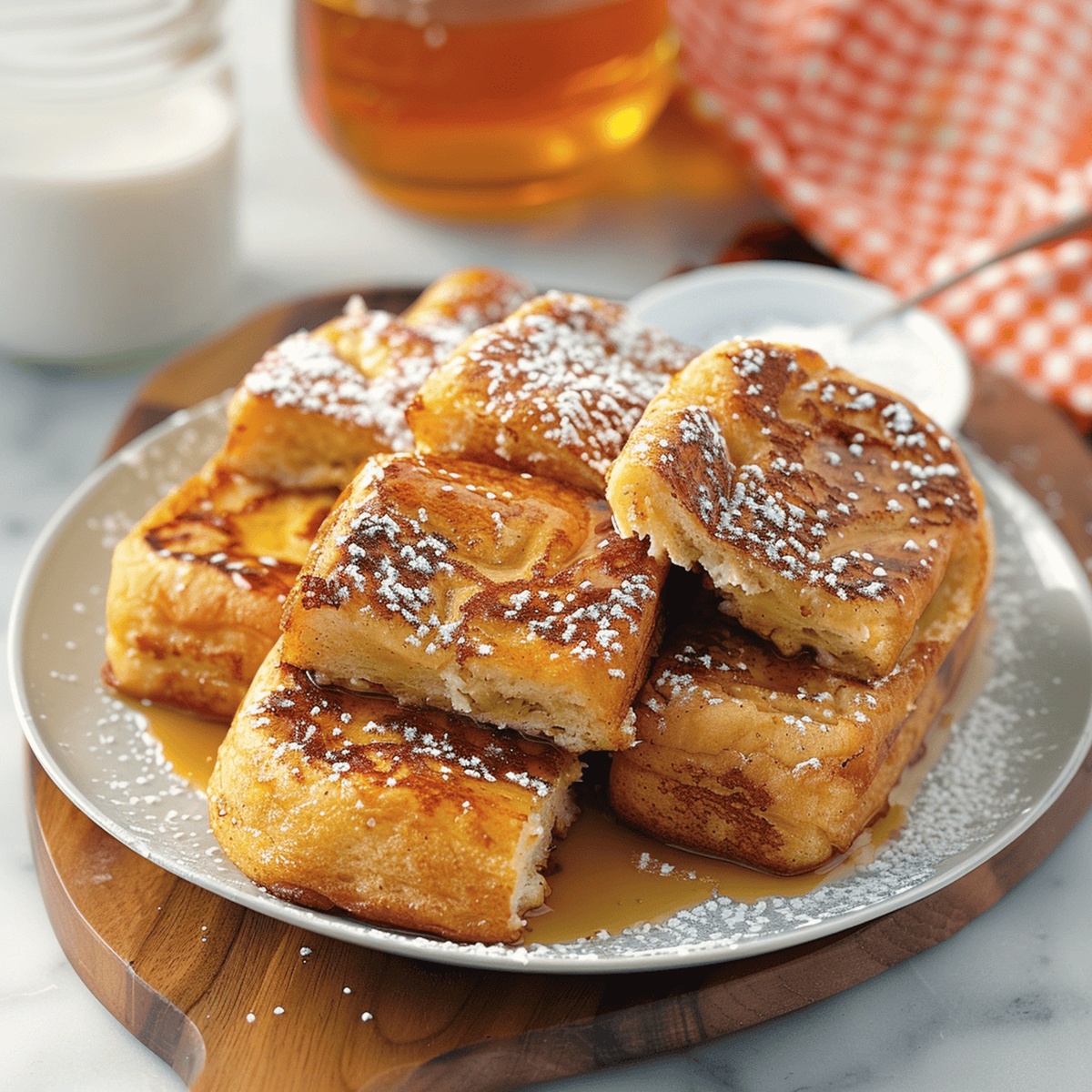 Fluffy Hawaiian Roll French Toast Recipe