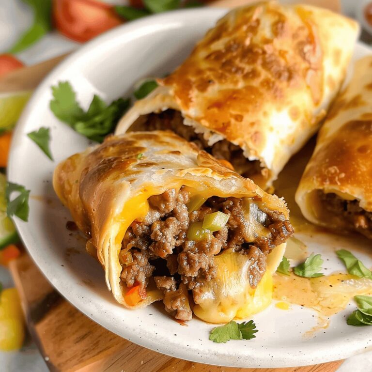 Beef and Cheese Chimichangas Recipe