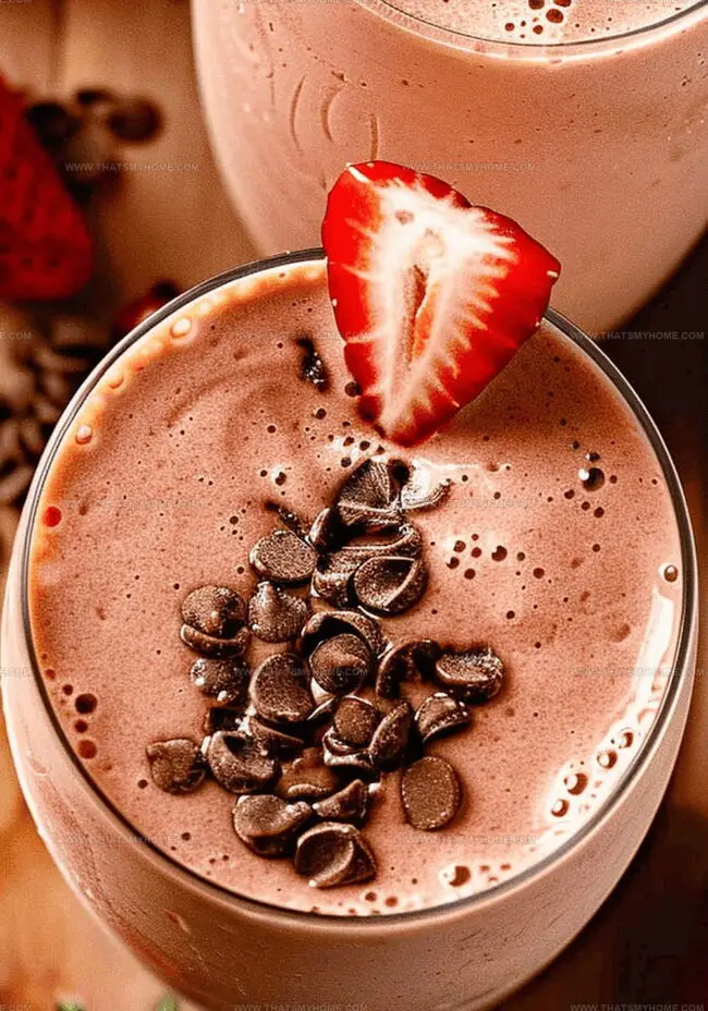How to Make Chocolate Strawberry Smoothie