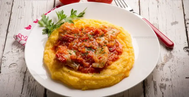 Polenta Con Il Merluzzo