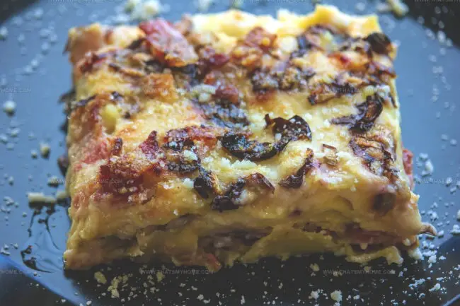 Lasagne Radicchio E Salsiccia